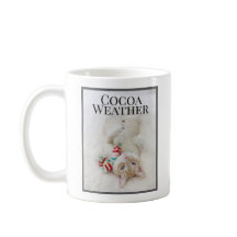 Kakao Wetter Niedlicher Katze Schneemann im Scaro