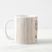 Kakaobogen Braun Creme Streifen Kaffeetasse (Links)