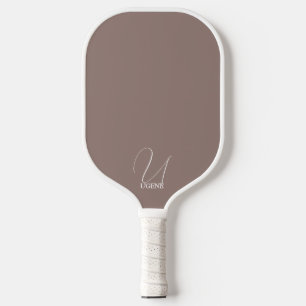 Kakaobraun Mit Monogramm Pickleball Schläger