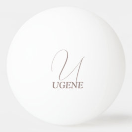 Kakaobraun Mit Monogramm Tischtennisball