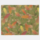 Kakaofrüchte Fleecedecke (Vorderseite (Horizontal))