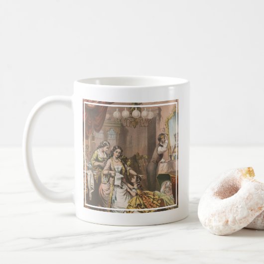 Kakaoglyzerin von Hovey, Circa 1860 Kaffeetasse (Mit Donut)
