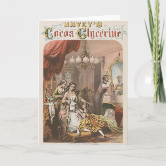 Kakaoglyzerin von Hovey, Circa 1860 Karte (Vorderseite)