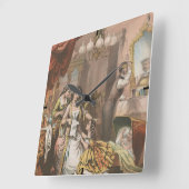 Kakaoglyzerin von Hovey, Circa 1860 Quadratische Wanduhr (Winkel)