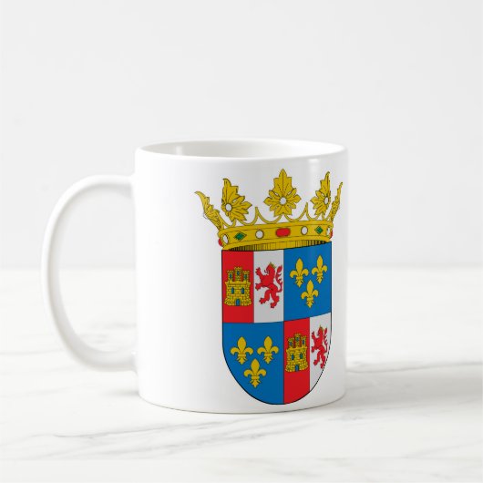 Kakaoherzog von Medinaceli Kaffeetasse (Links)