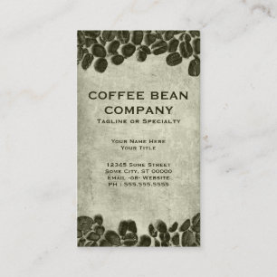 Kakaokaffebohnen Visitenkarte