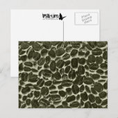 Kakaokaffeebohnen Postkarte (Vorne/Hinten)