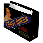 Kakaokennzeichen der Königin der 1930er Jahre Große Geschenktüte (Vorderseite Schrägansicht)