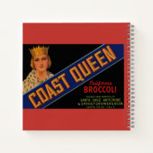 Kakaokennzeichen der Königin der 1930er Jahre Notizblock (Rückseite)