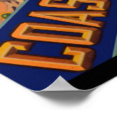 Kakaokennzeichen der Königin der 1930er Jahre Poster (Ecke)