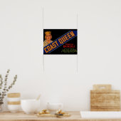 Kakaokennzeichen der Königin der 1930er Jahre Poster (Küche)