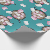 Kakaomarshmallow Hot Schokolade Tasse Winter aquam Geschenkpapier (Ecke)