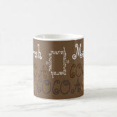 Kakaomarshmallow Hot-Schokolade-Typografie Kaffeetasse (Mittel)