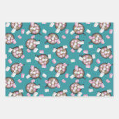 Kakaomarshmallows heißen Schokoladenkuchen im Wint Geschenkpapier Set (Vorderseite 2)