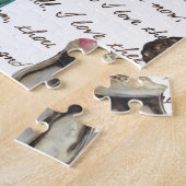 Kakaomarshmallows heißen Schokoladenkuchen im Wint Puzzle (Seite)