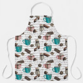 Kakaomarshmallows heißen Schokoladenkuchen im Wint Schürze (Vorderseite)