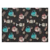 Kakaomarshmallows heißen Schokoladenkuchen im Wint Tischdecke (Vorderseite (Horizontal))