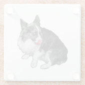 Kakaopause, Scharlachrot Glasuntersetzer (Rückseite)