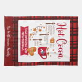 Kakaorezeptur Karierte Rot Geschirrtuch (Horizontal)