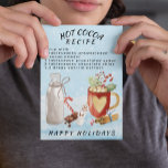 Kakaoschokolade Rezept Weihnachten Postkarte<br><div class="desc">Dieses Design kann in dem Bereich personalisiert werden, der durch das Ändern des Fotos und/oder Textes zur Verfügung gestellt wird. Sie können auch angepasst werden, indem Sie auf Vorlage personalisieren klicken und dann auf die Schaltfläche klicken, um weitere Optionen anzupassen, um die Hintergrundfarbe zu löschen oder zu ändern, Text hinzuzufügen,...</div>