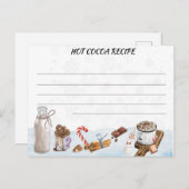 Kakaoschokolade Rezeptkarte Postkarte (Vorne/Hinten)