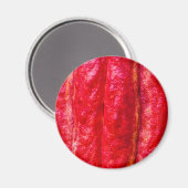 Kakaoschote rot magnet (Vorderseite/Rückseite)