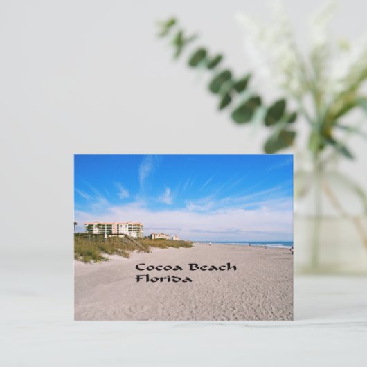 Kakaostrand Florida Postkarte (Stehend Vorderseite)