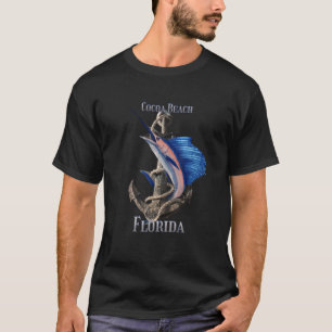 Kakaostrand Florida Schwertfisch Marlin Ocean Fisc T-Shirt