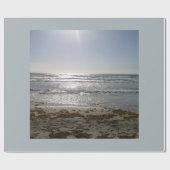 Kakaostrand. Florida Wrapping Paper Geschenkpapier (Flach)