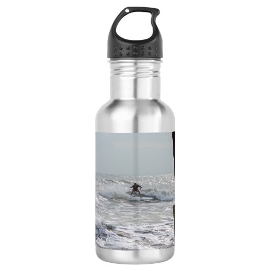 Kakaosurfing Edelstahl Wasserflasche (Vorderseite)