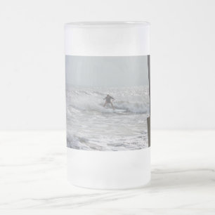 Kakaosurfing Mattierte Glasbierbläserei Tasse