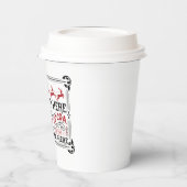 Kakaowarme Weihnachtsworte Pappbecher (Links)