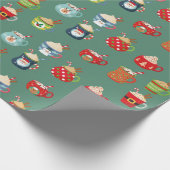 Kakaowein Weihnachten Geschenk Weihnachten Geschenkpapier (Ecke)