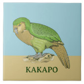 Kakapo-Abbildung Fliese (Vorderseite)