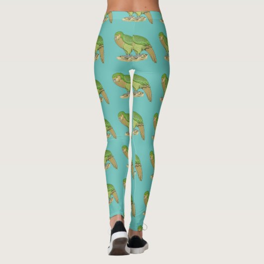 Kakapo-Abbildung Leggings (Rückseite)