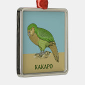 Kakapo-Abbildung Ornament Aus Metall (Rechts)
