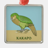 Kakapo-Abbildung Ornament Aus Metall (Vorne)