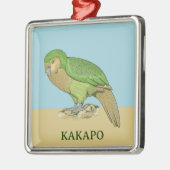 Kakapo-Abbildung Ornament Aus Metall (Links)