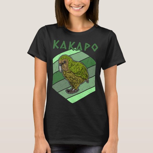 Kakapo birds biologist birdwatchig ornithologist T-Shirt (Vorderseite)