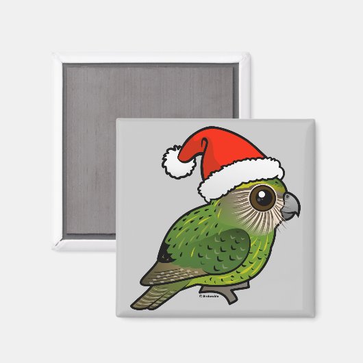 Kakapo Claus Magnet (Vorderseite/Rückseite)