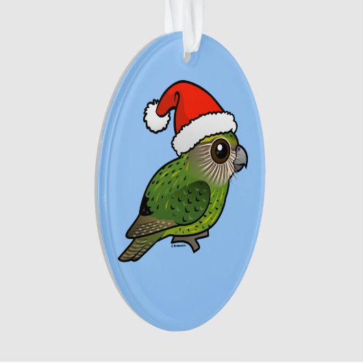 Kakapo Claus Ornament (Vorderseite)