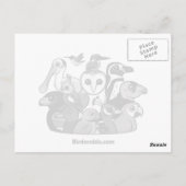 Kakapo Claus Postkarte (Rückseite)