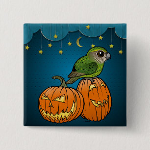Kakapo Halloween Button