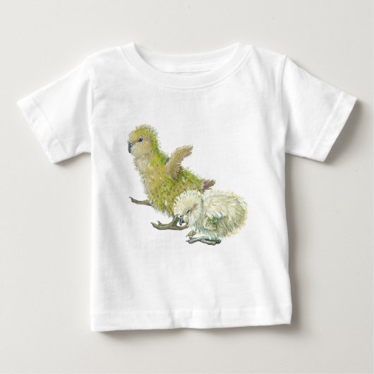 Kakapo-Küken Baby T-shirt (Vorderseite)