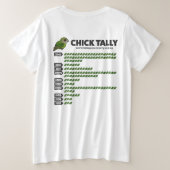 Kakapo-Küken-Tally 2016 Große Größe T-Shirt (Design Rückseite)