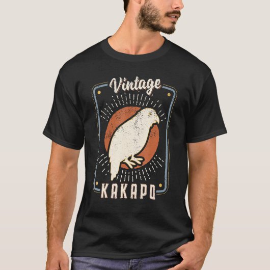 Kakapo Vintag Retro Classic Animal Liebe 1 T-Shirt (Vorderseite)
