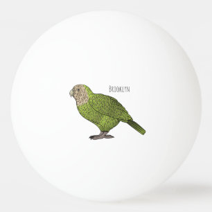 Kakapo-Vogel-Cartoon-Illustration  Tischtennisball