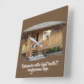 Kakayanin natin lahat basta't magkasama tayo quadratische wanduhr (Winkel)