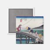 Kakegawa, Ando Hiroshige Magnet (Vorderseite/Rückseite)