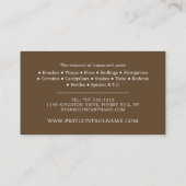 Kakerdesign, Schädlingsbekämpfung, Kontrolle Visitenkarte (Rückseite)